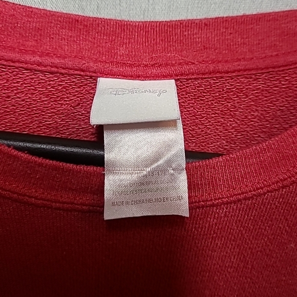 Disney Mickey Mouse Club Emotions Red Sweatshirt Sweater Juniors XL - Picture 6 of 8